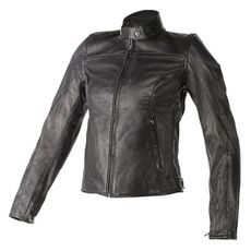 Dámská kožená bunda Dainese MIKE PELLE LADY - černá