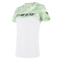 Dámské triko s krátkým rukávem Dainese CAMO-TRACKS LADY bílá/camo
