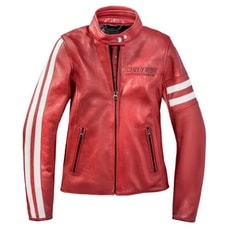 Dámská kožená bunda Dainese FRECCIA72 LADY - červená