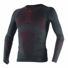 Pánské termoaktivní triko Dainese D-CORE THERMO TEE LS černá/červená