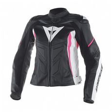 Dámská kožená bunda Dainese AVRO D1 LADY - růžová