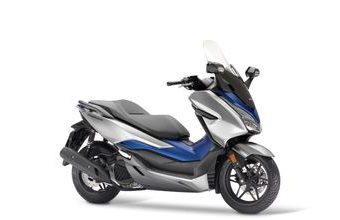 Honda Forza 125 matt lucent silver metallic matt pearl pacific blue